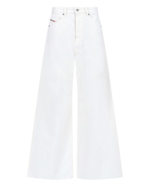 DIESEL White Palazzo Jeans