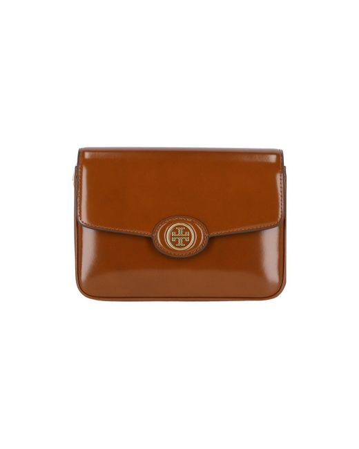 Borsa Tracolla Logo di Tory Burch in Brown