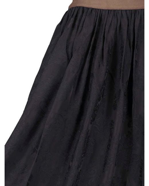 Uma Wang Blue Midi Skirt