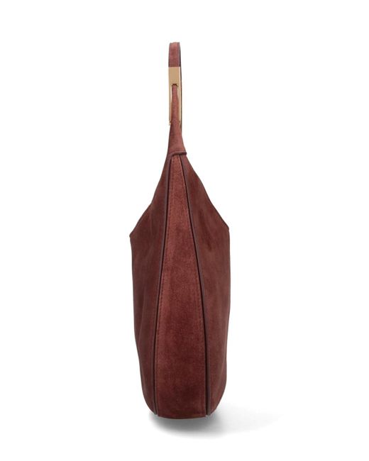 Borsa Hobo Piccola "Florence" di SAVETTE in Brown