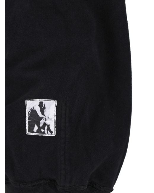 Rick Owens Black Zip Hoodie "Mountain" for men