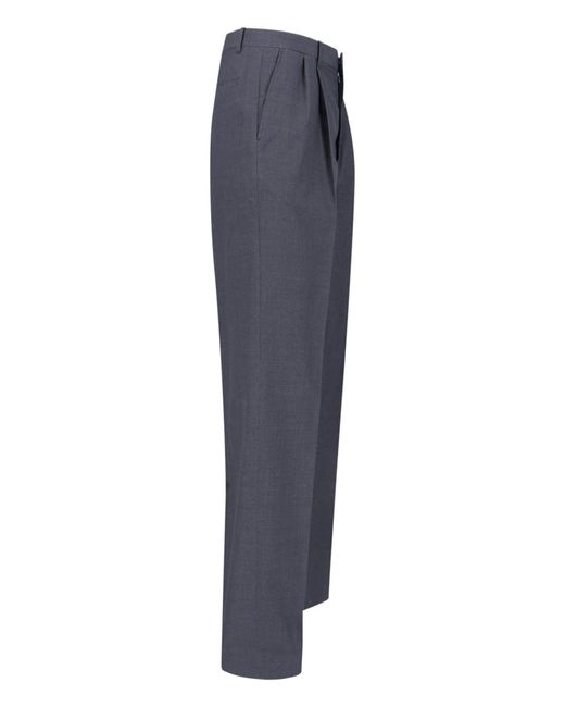 Jil Sander Blue Trousers Virgin Wool for men