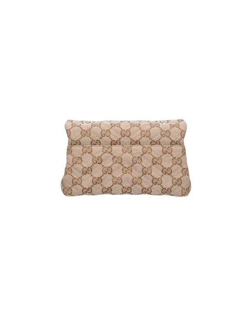 Gucci Natural Mini Shoulder Bag "Gg Marmont"