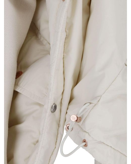 Moncler White Padded Cardigan