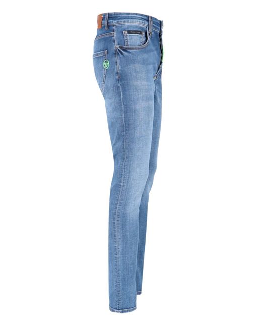 Jeans Slim di Philipp Plein in Blue da Uomo
