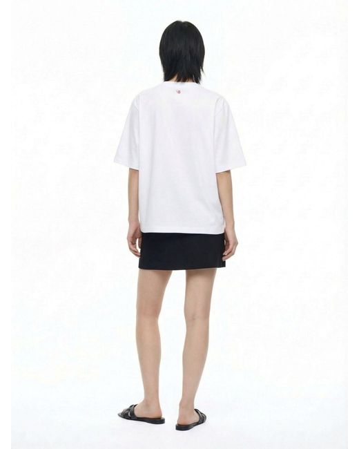 Courreges Blue Logo Mini Skirt