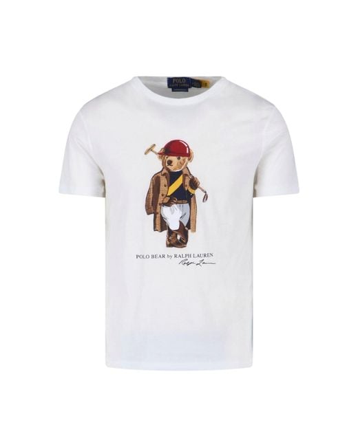 Polo Ralph Lauren White T-Shirts And Polos Cotton for men
