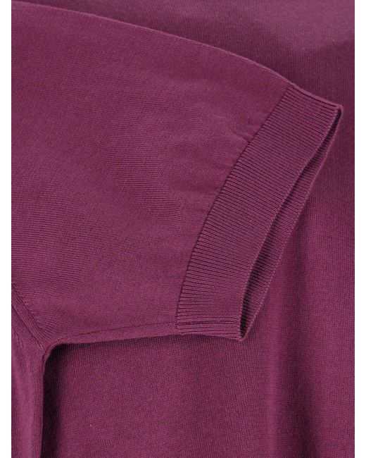 John Smedley Purple T-Shirt "Kempton" for men