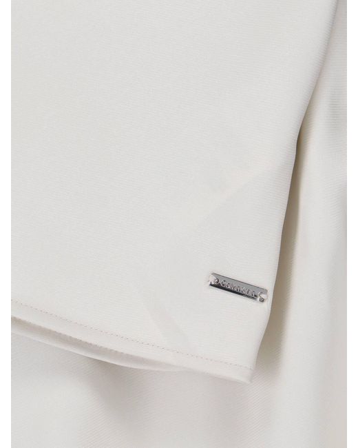 Calvin Klein White Satin Top