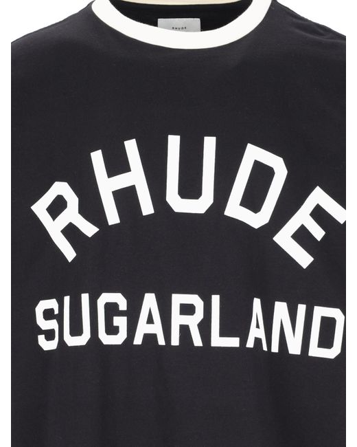 T-Shirt Logo di Rhude in Black da Uomo