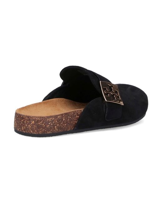 Tory Burch Black Suede Sandals