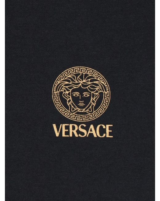 T-Shirt Intima "Medusa" di Versace in Black da Uomo