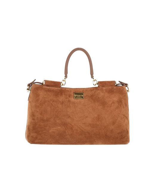 Dolce & Gabbana Brown Medium Shoulder Bag "Vittoria"