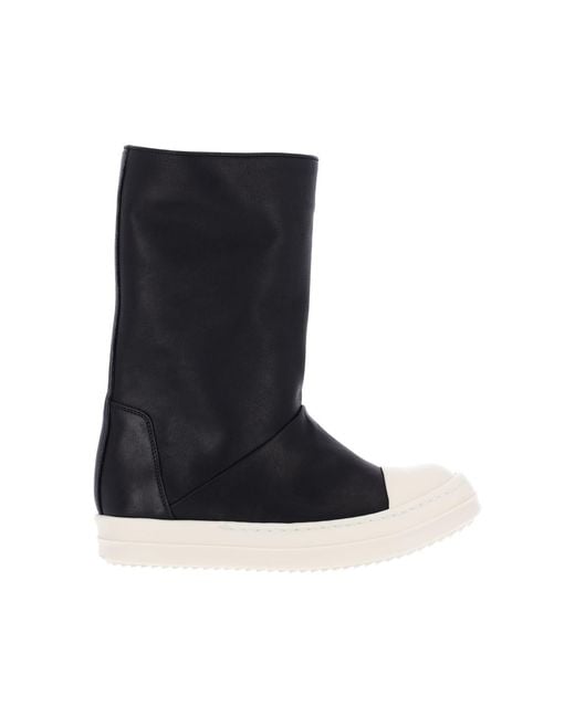 Rick Owens Black Ankle Boots "Sneakwader"
