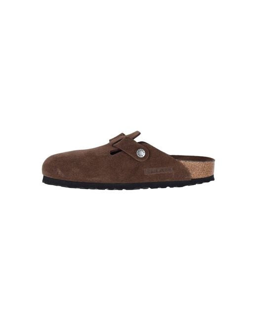 Birkenstock Brown Mules "Boston"