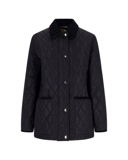Burberry Blue Diamond Quilted Jacket