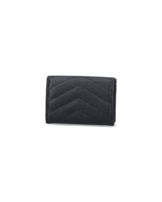Saint Laurent Black "cassandre" Wallet