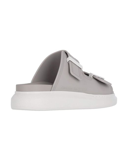 Alexander McQueen Gray Hybrid Slide Sandals for men
