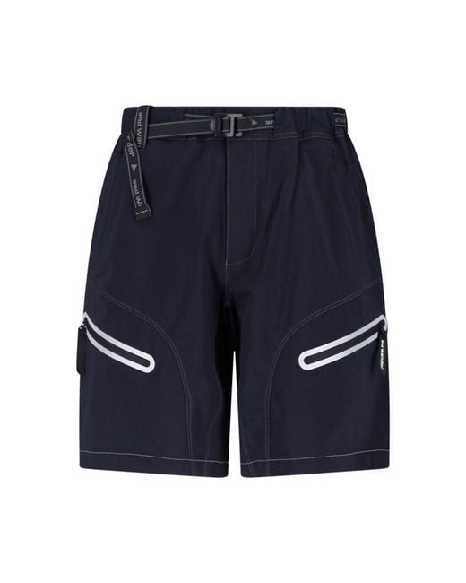 And Wander Blue Light Hike Integrated Belt Shorts for men