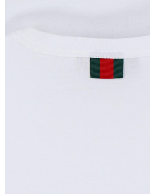 T-Shirt Basic di Gucci in White