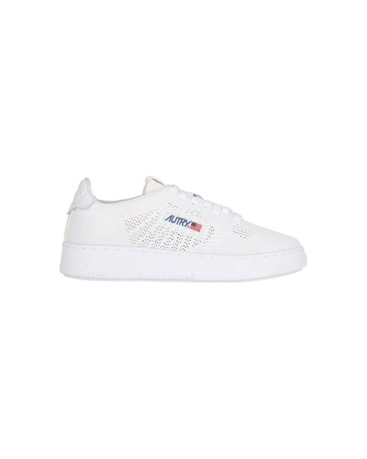 Autry White "medalist Easeknit Low" Sneakers