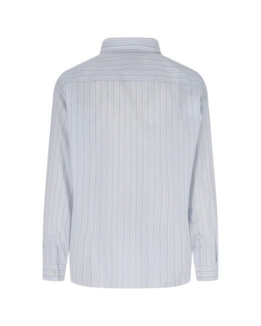 RANRA Gray Striped Shirt for men