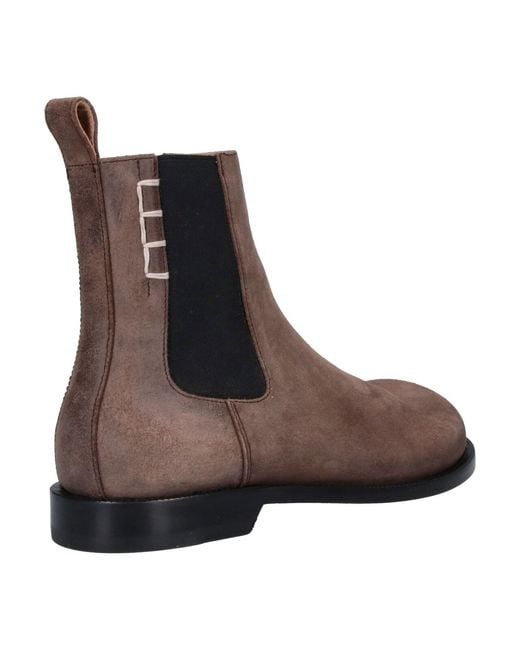 J.W. Anderson Brown Calf Suede Ankle Boots for men