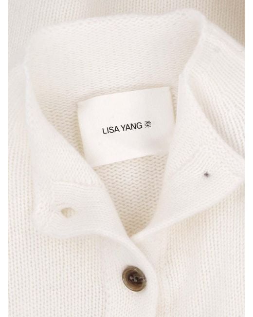 Lisa Yang White Cashmere Cardigan