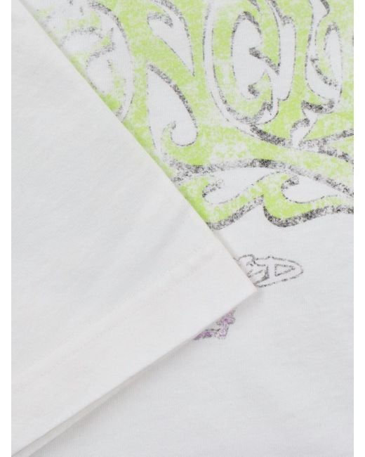 T-Shirt Stampa Usured di Balenciaga in White da Uomo
