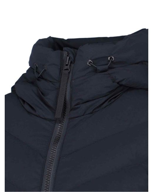 Canada Goose Blue Clair Quilted Aira Fabric Coat