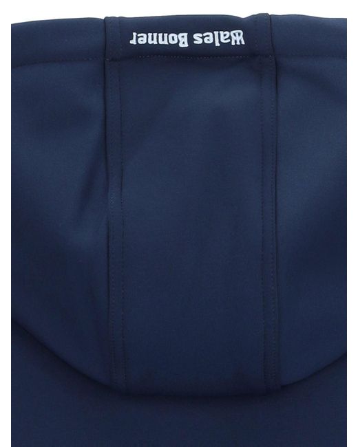 Felpa Con Logo Floccato X Wales Bonner di Adidas in Blue