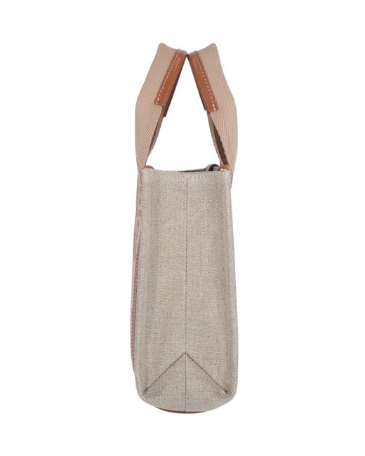 Chloé Natural 'woody' Small Tote Bag