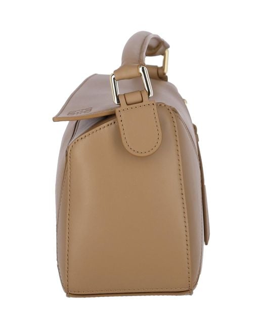 Loewe Brown Luxury Small Puzzle Bag In Soft Grained Calfskin