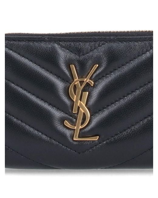 Saint Laurent Black "cassandre" Wallet