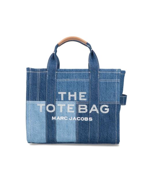 Marc Jacobs Blue 'The Denim Tote' Midi Bag
