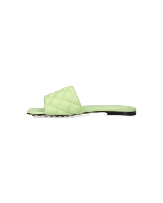 Bottega Veneta Green Flat Shoes