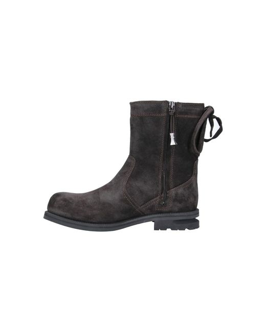 Kiko Kostadinov Black Farkas Suede Side Zip Boots for men