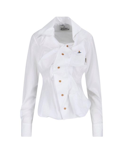 Vivienne Westwood White Drunken Shirt