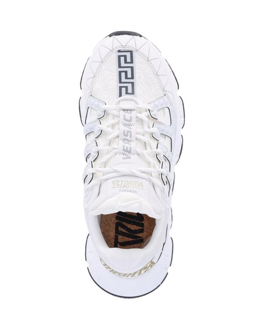 Versace White "trigreca" Sneakers for men