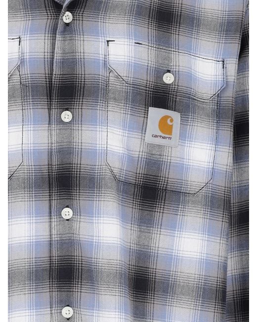 Carhartt Gray Shirt L/s "blanchard" for men
