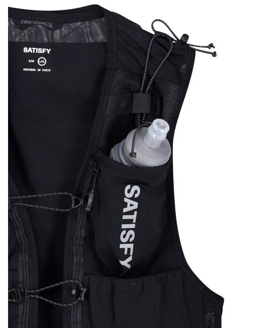 Satisfy Black Vest "Justice Cordura 5L" for men