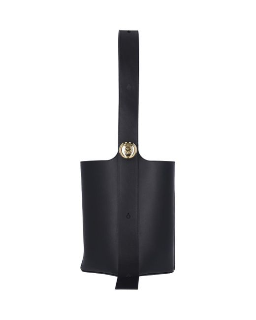 Borsa "Pebble Bucket" di Loewe in Black
