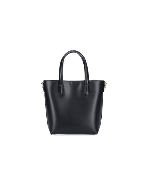 Saint Laurent Black "toy Shopping" Mini Tote Bag