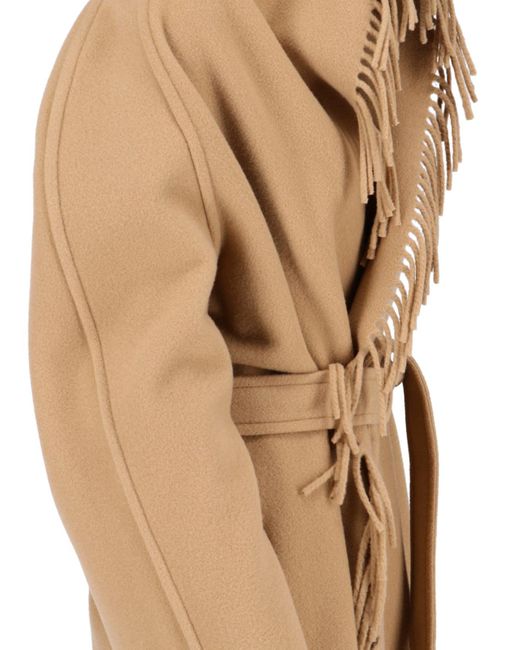 Cappotto Frange di Balenciaga in Natural