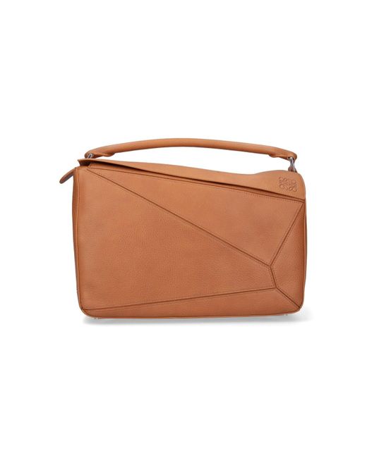 Loewe White "Puzzle Edge" Large Bag for men