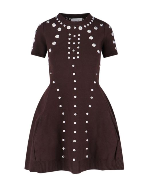 Coperni Purple 'Snap' Midi Dress