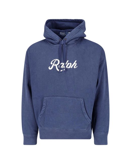 Polo Ralph Lauren Blue Hooded Sweatshirt Logo for men