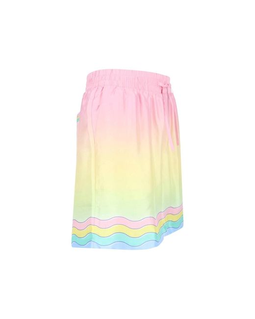 Casablanca Pink For The Love Of Dance Silk Shorts for men