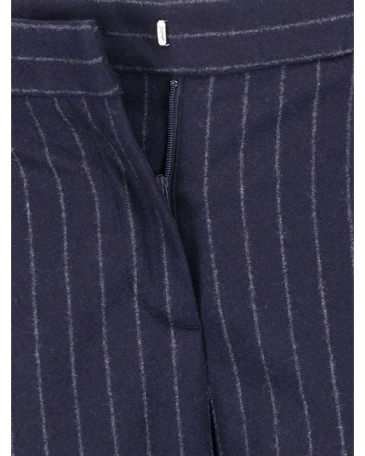 Lardini Blue Wool And Cashmere Trousers
