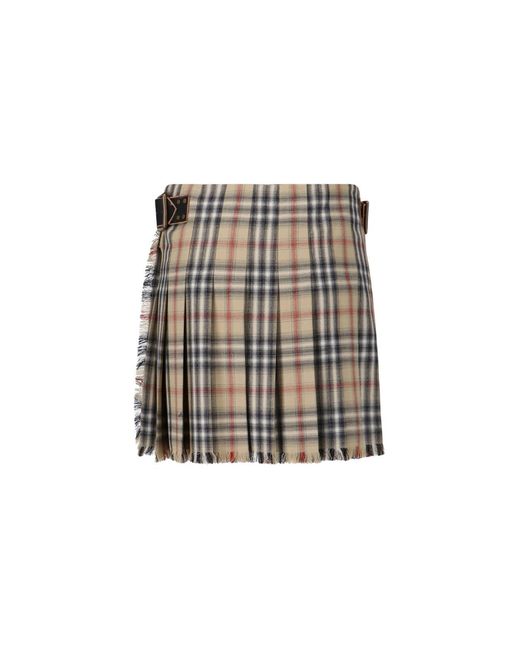 Burberry White Skirts Wool